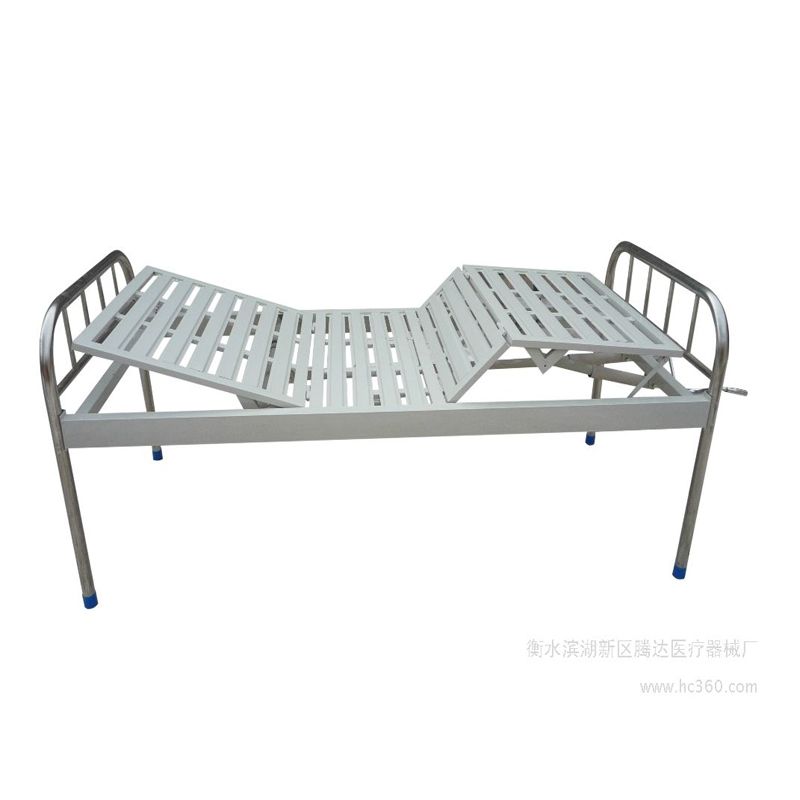 Medical Equipment Furniture 2 Crank Manual Patients Hospital Ambulance Nursing Care Beds For Sale