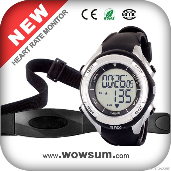 Apply ROHS and CE Standards Calorie Heart Rate Monitor