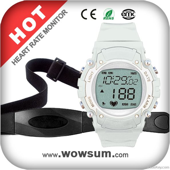 ROHS and CE Standards Heart Rate Watch with Chest Strap