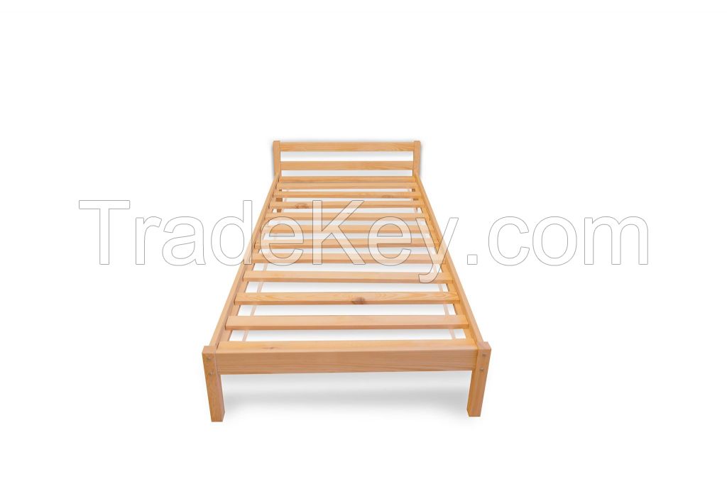 Single Wooden Bed