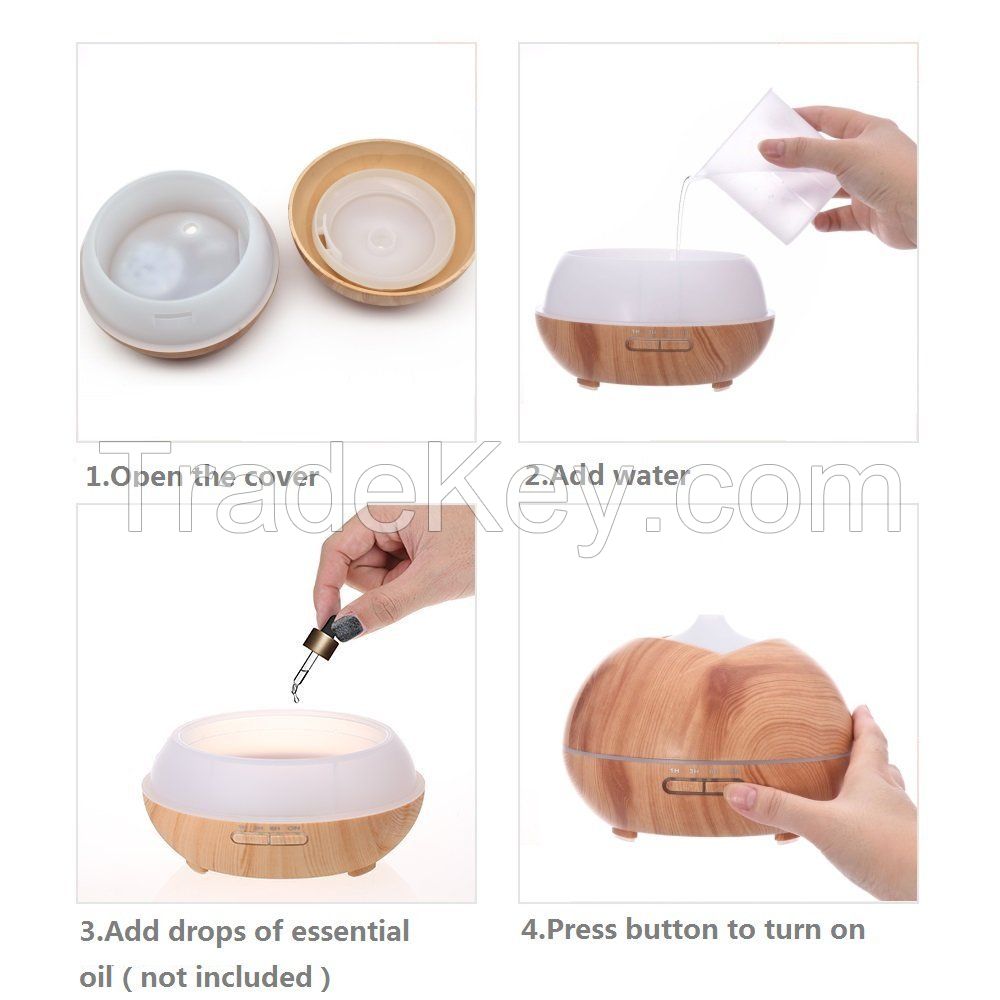 Home Application 400ml Nebulizing Essential Oil Diffuser Humidifier
