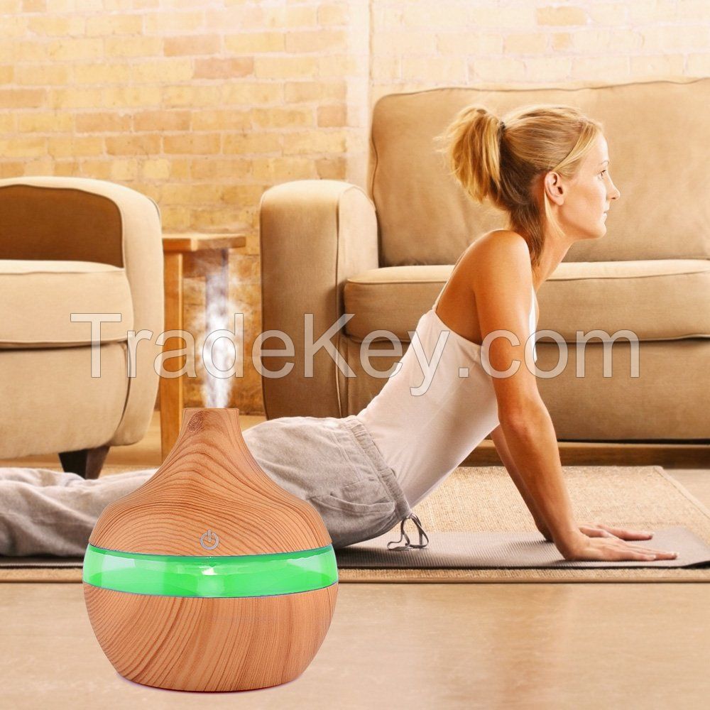 Dropshipping Wood Electric Essential Oil Diffuser 300ml