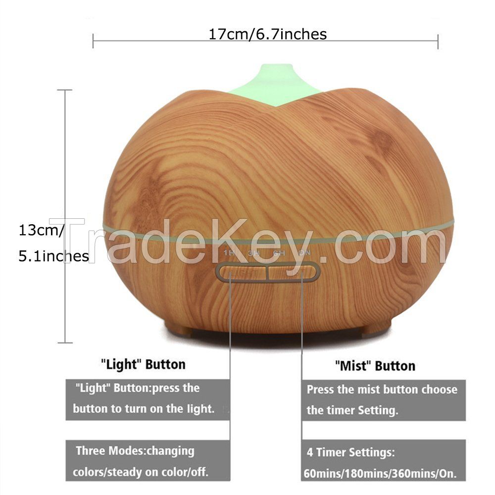Home Application 400ml Nebulizing Essential Oil Diffuser Humidifier