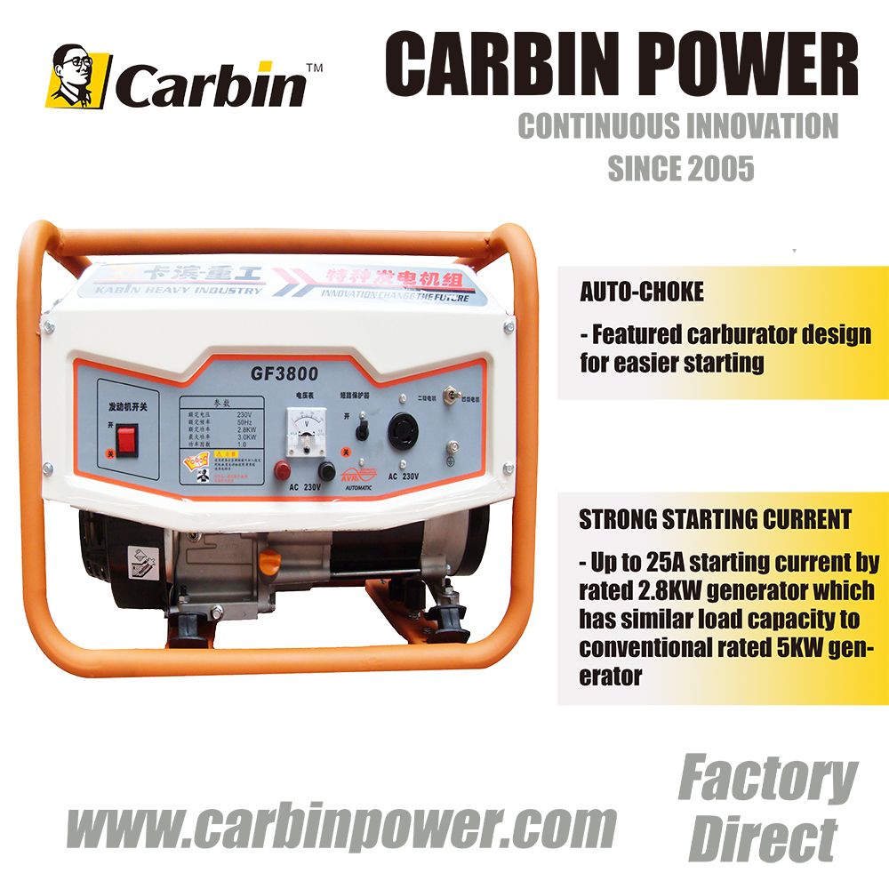 2.8KW SSC Auto-choke Gasoline Generator