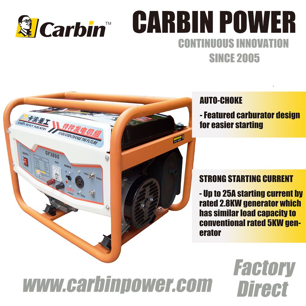 2.8kw Ssc Auto-choke Gasoline Generator