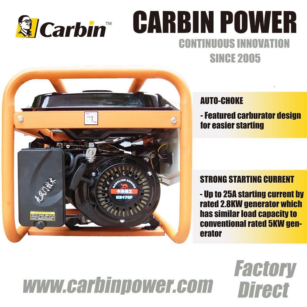 2.8KW SSC Auto-choke Gasoline Generator