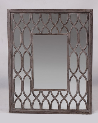 wood frame wall mirror decor