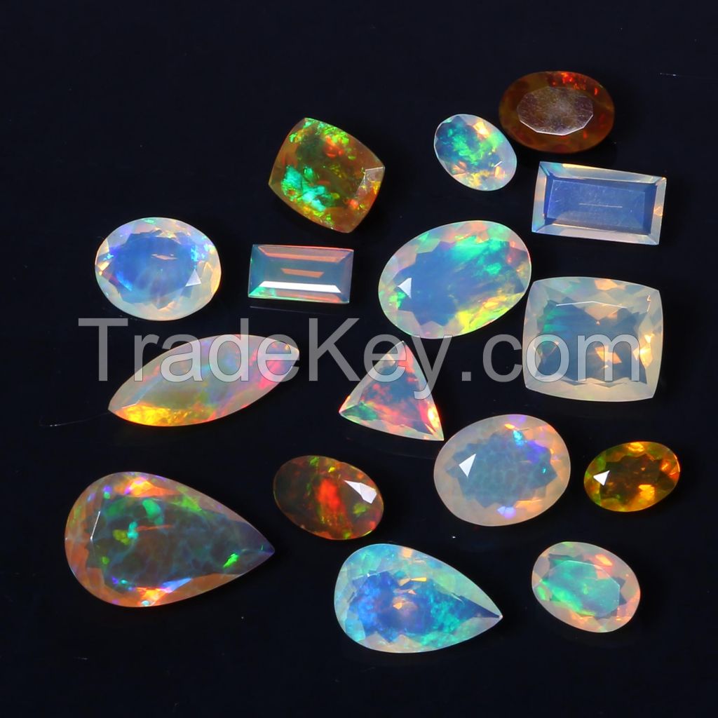 Natural AAA+ Ethiopian Opal Welo Fire Opal Gemstone Wholesale Lot Oval Cabochon