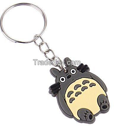 Gifts OEM Silicone Soft PVC Keyring Rubber 3D Keychain Key Chain