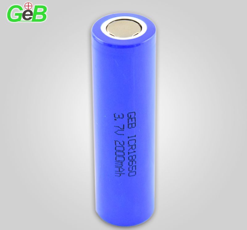 High Quality 3.7V 2000mAh Rechargeable 18650 Lithium Ion 3.7 V