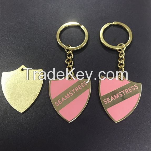 Factory custom metal key rings | Real gold plated key rings | Hard enamel key rings