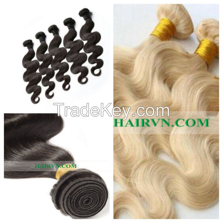 24 inches color weft hair extensions no shedding