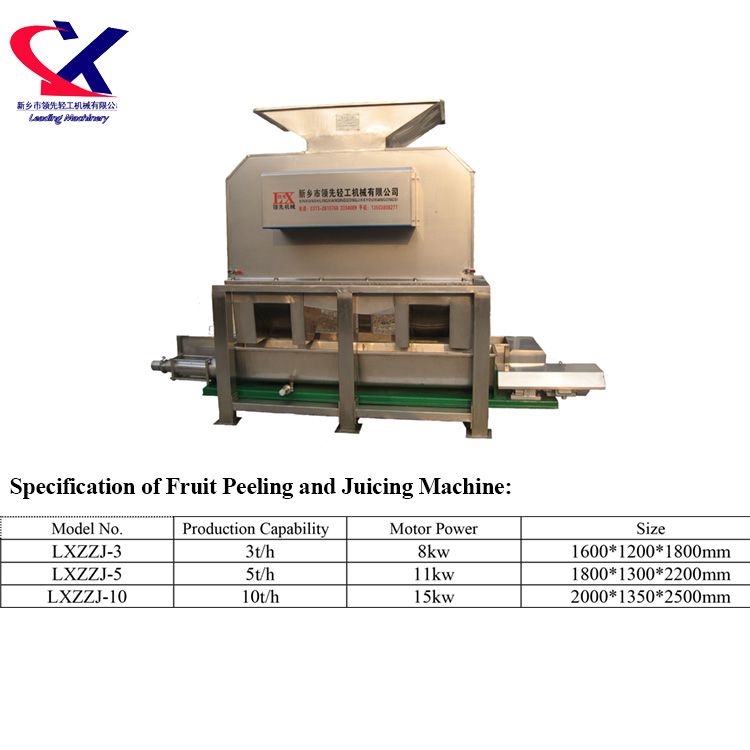 Large Scale Fruit Juicer Machine/Fruit Peeling and Juicing Machine