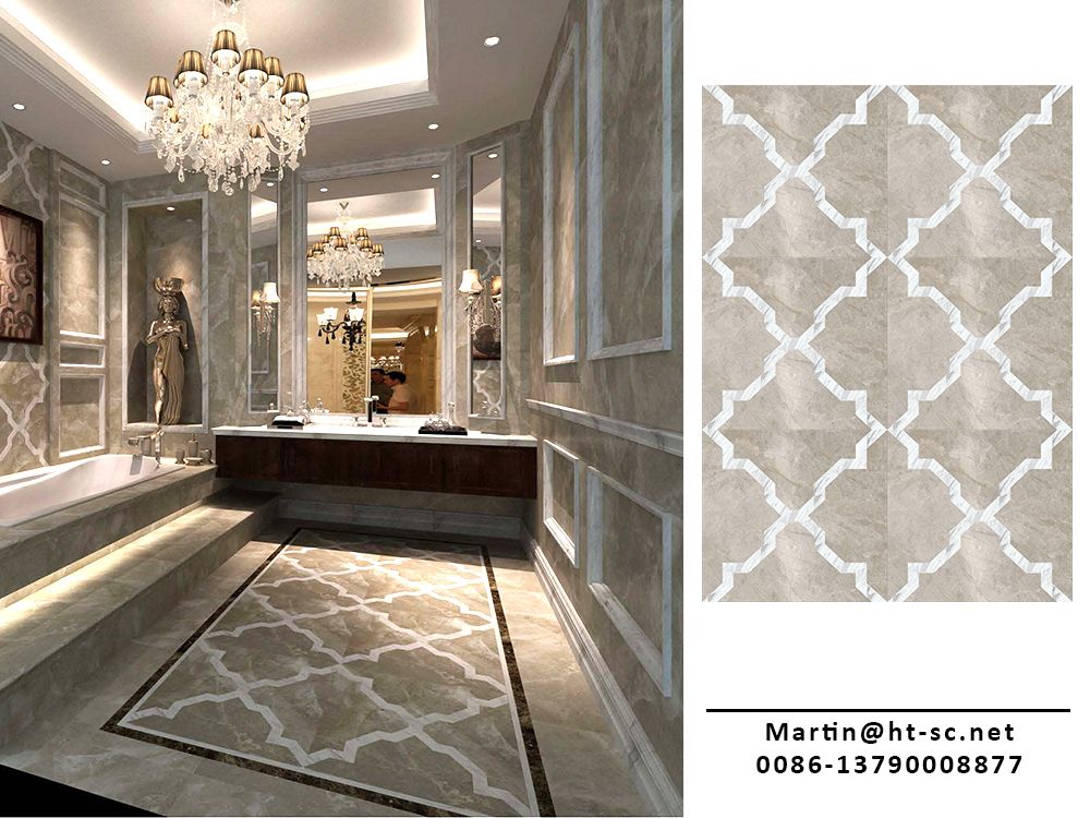 Bathroom marble tile