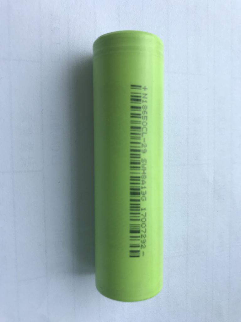 Li-ion 18650 3.6V 2900mAh Cylindrical Rechargeable  Battery