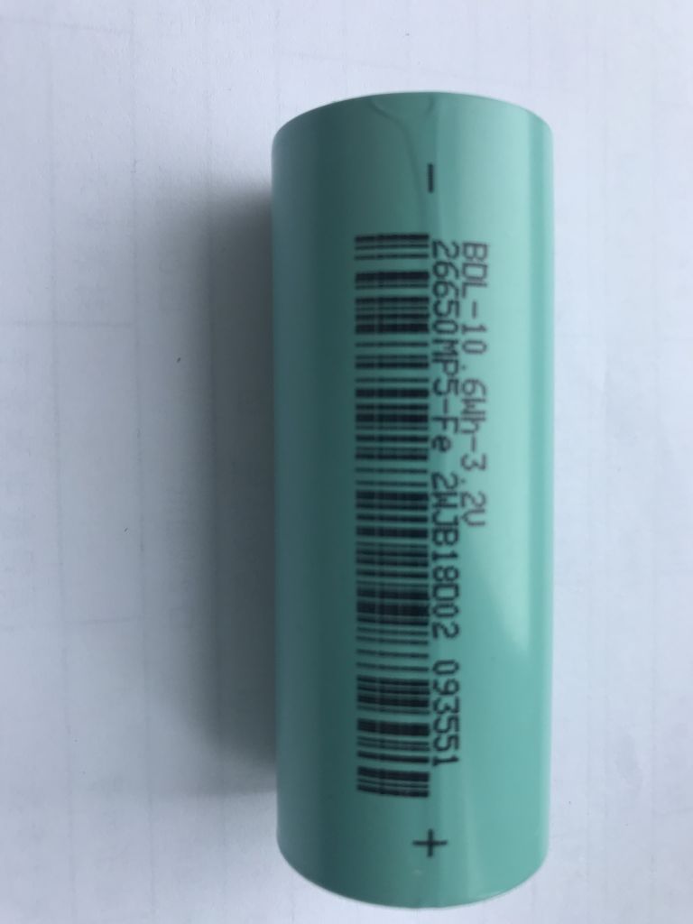 LiFePO4 (IFR26650P) Cylindrical Power Rechargeable Battery 3.2V 3300mA