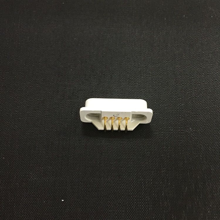 Cotex white magnetic pogo pin connector 4pin