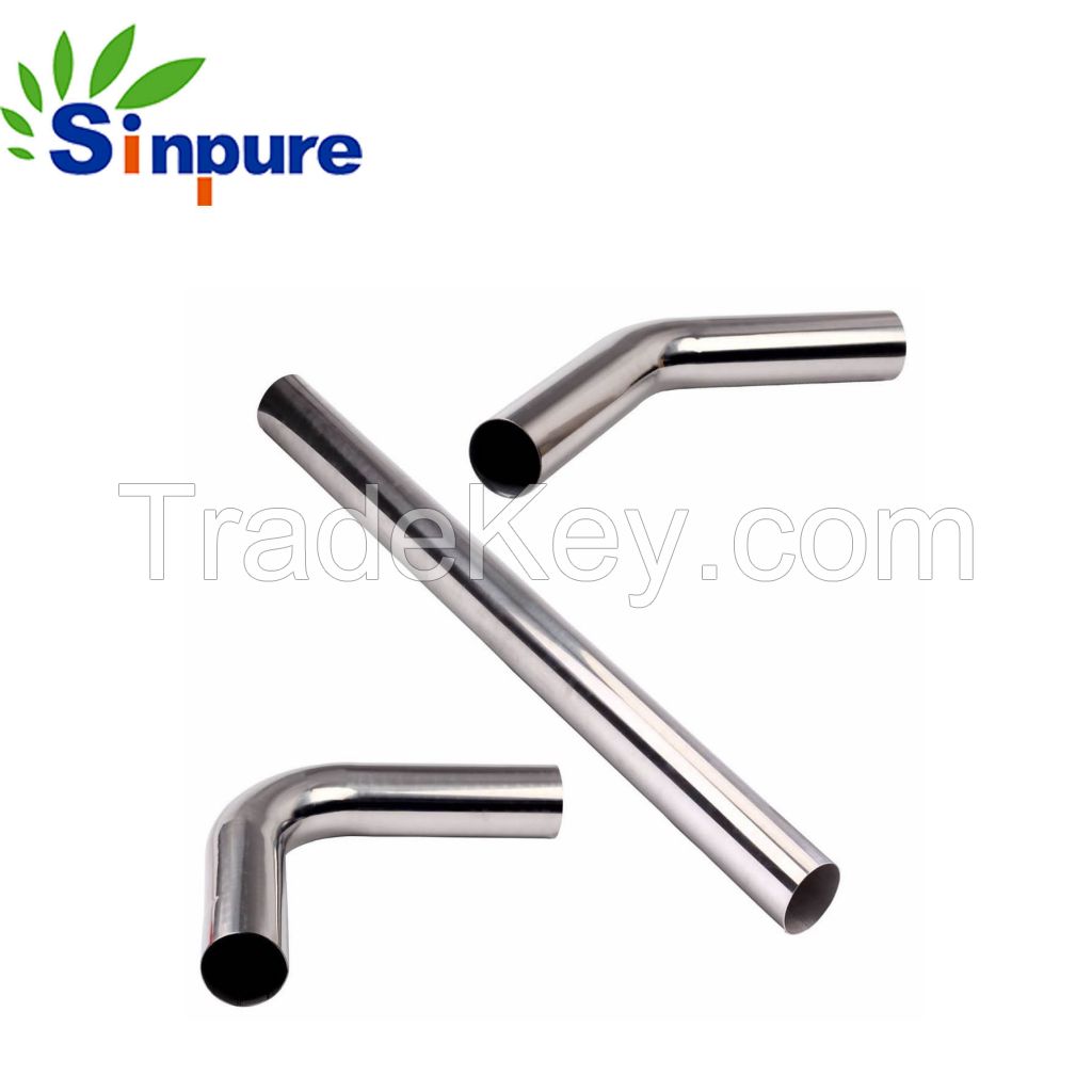 China custom stainless steel 90 degree bending tube for industrial parts