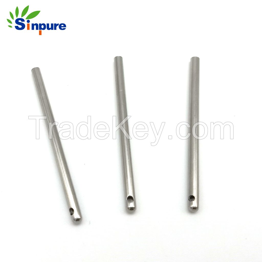 China OEM service stainless steel one end closed tube with side hole