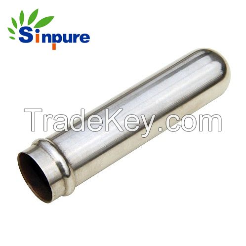 China OEM service stainless steel one end closed tube with side hole