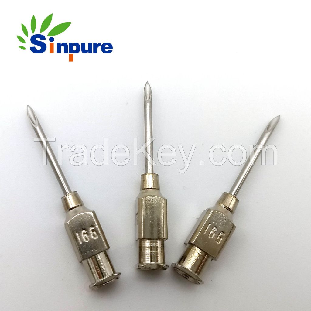 Precision custom stainless steel medical veterinary puncture needle