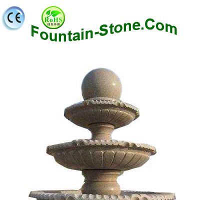 3 Tier Granite Plaza Stone Water Fountain