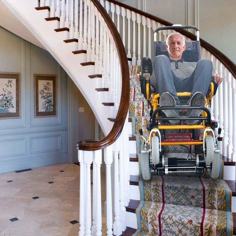 The Most Popular Folded Electric Power Wheelchair Lightweight For Disabled Galileo Stair Climber