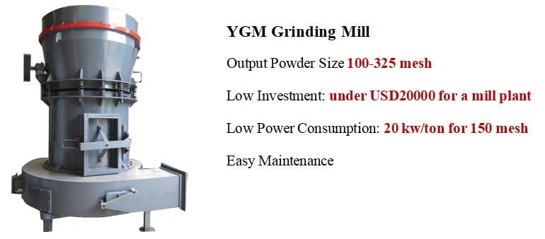 YGM 7815 Raymond mill for ore