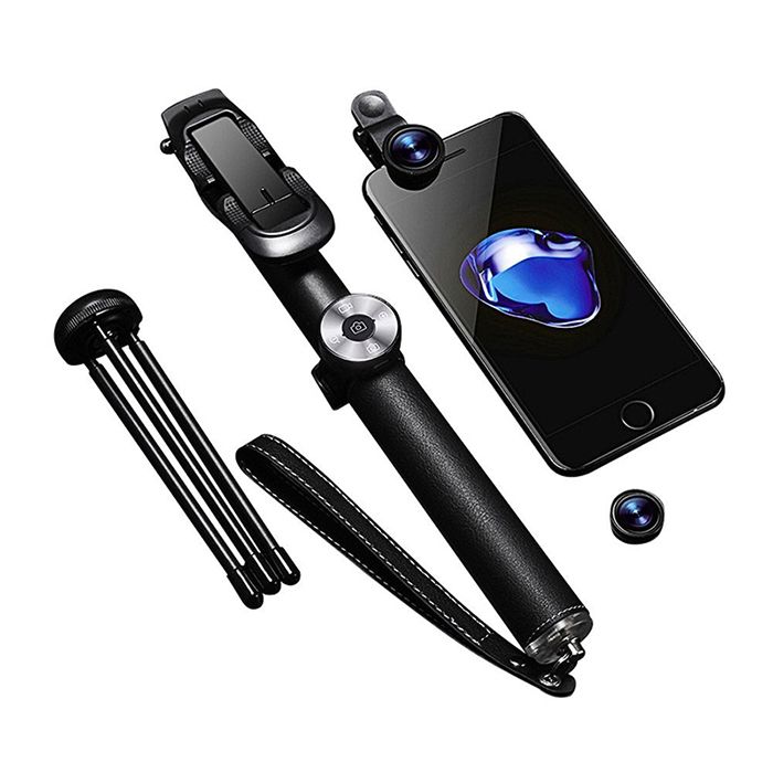 FreeShine Foldable Wireless Bluetooth Selfie Stick with Remote Shutter