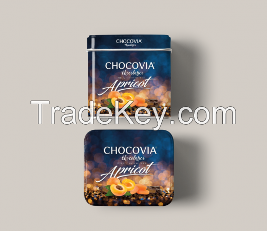 Gift choco dragees, Tin box