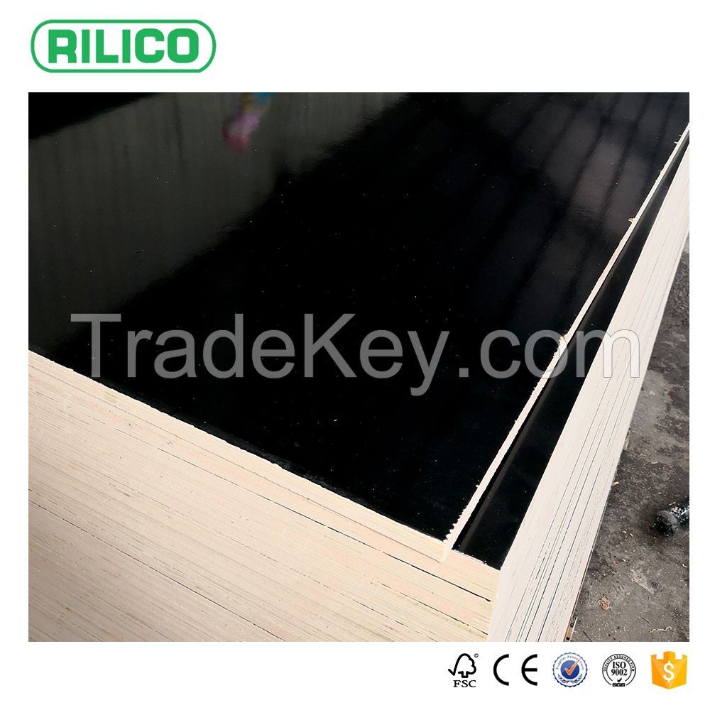 Guaranteed 15 times RILICO gold shuttering plywood with brown film