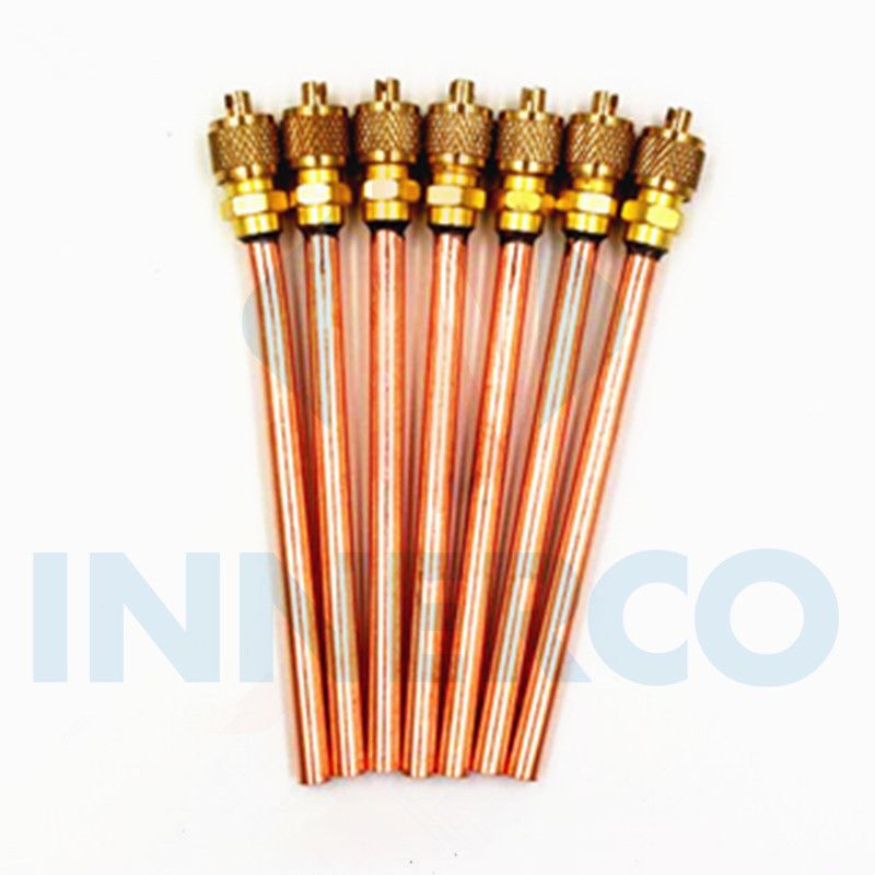 Air conditioner spare parts copper charging valve pin valve access valve