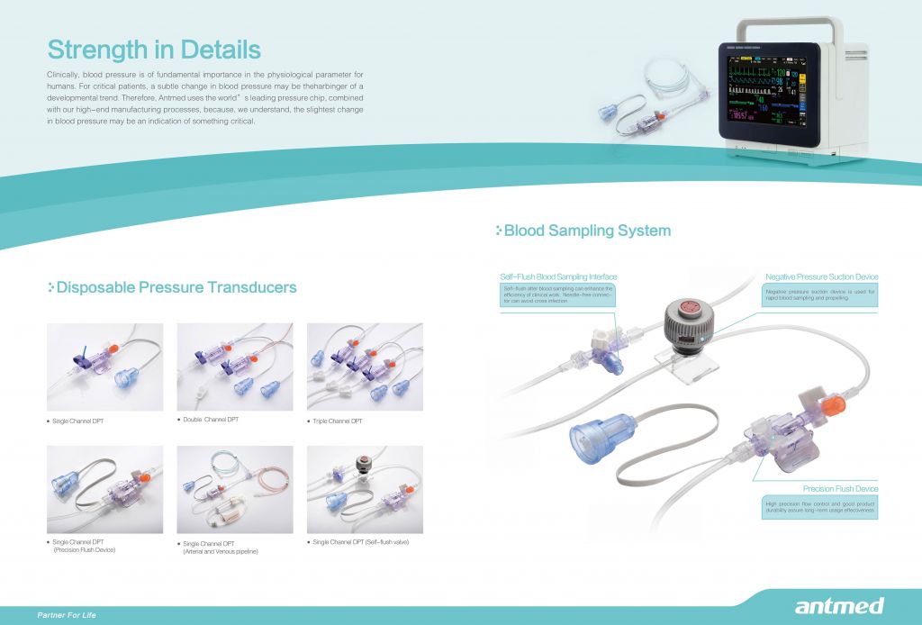 Disposable Pressure Transducer for Intensive Care Unit