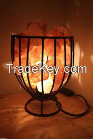 Himalayan Wrought Iron Salt Lamp