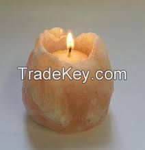 Himalayan Crafted Salt Candle Holders