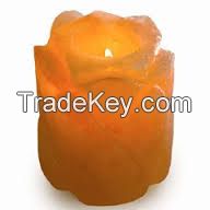 Himalayan Crafted Salt Candle Holders