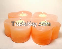 Himalayan Crafted Salt Candle Holders