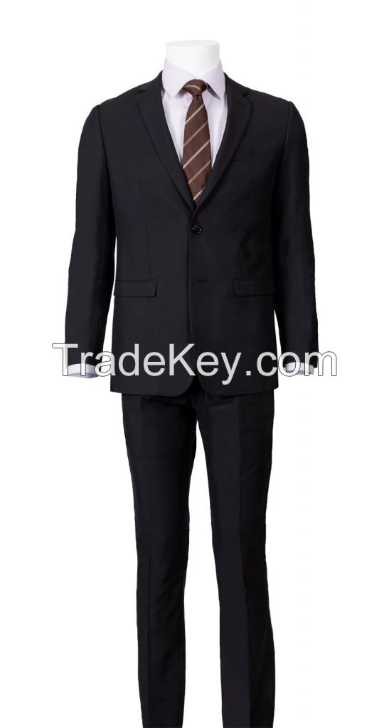 SM Milerega Black Slim Fit Suit