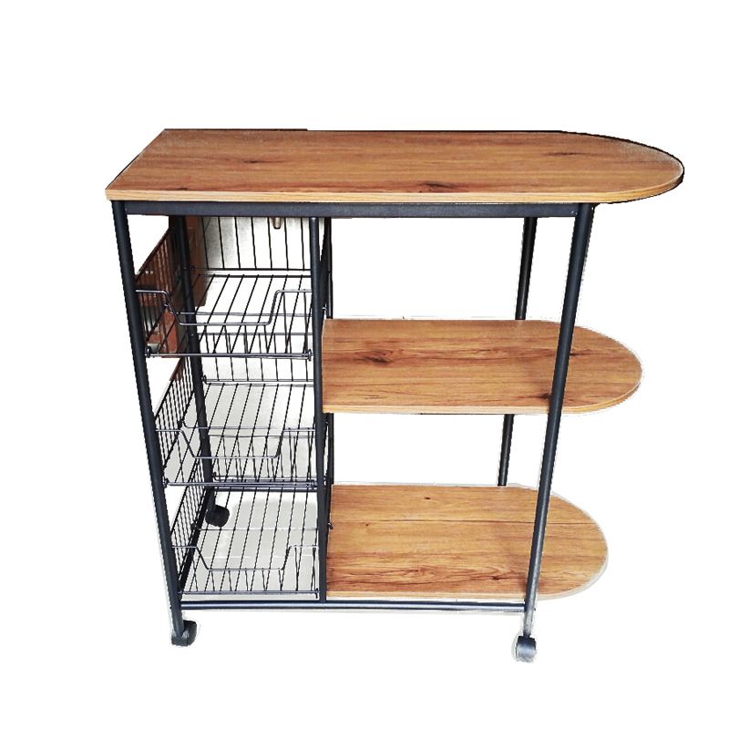 3tier metal kitchen carts with universal wheel 