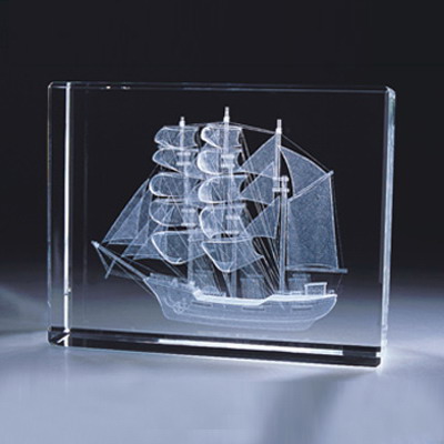 3D crystal boat