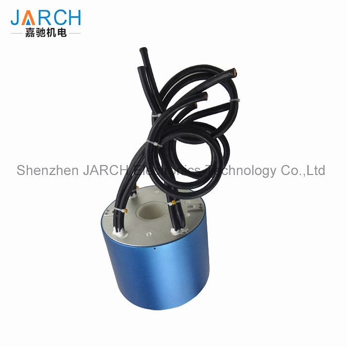 JARCH 3 Circuits 200A high current slip ring shaft mounted used crane/excvavtor through bore slip ring