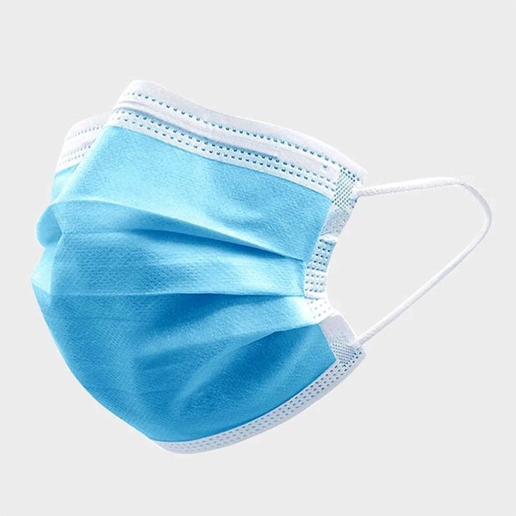 3layer disposable non-medical face mask non-woven protective respirator with quality melt-blown fabric 90% filtering for adults