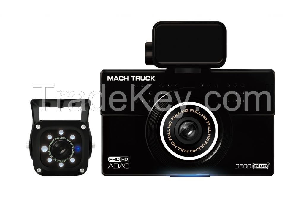 2 channel commercial vehicle dash cam, Mach Truck 3500 Plus