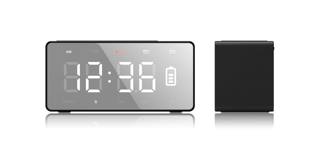 Qi Wireless Charging Speaker Clock Alarms Bluetooth Speaker