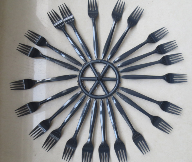 injection plastic mould quality plastic tableware spoon and fork mould 