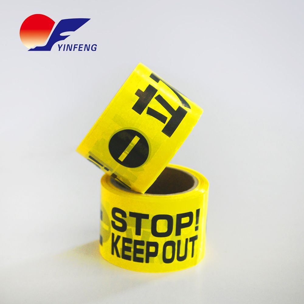 TopSoon Hazard Warning Tape Non-adhesive 70mmX200m Black and Yellow Po