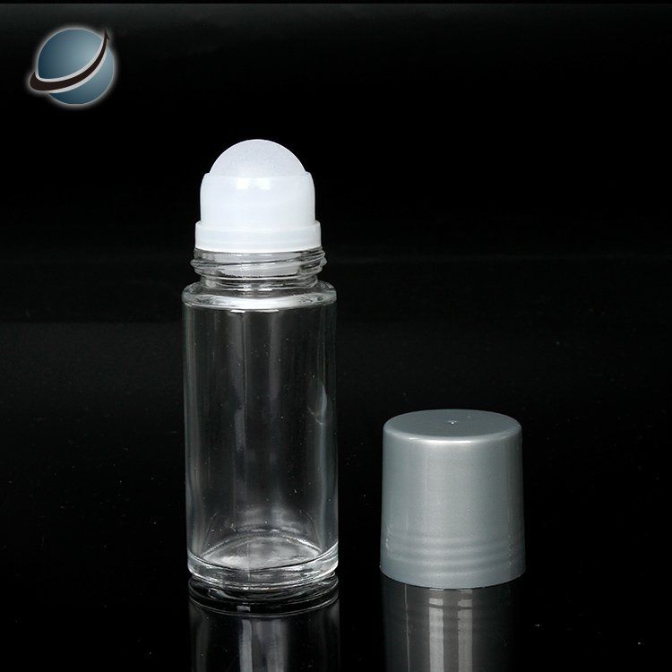 50ml glass cylinder roll on bottle refillable essential oil and perfume