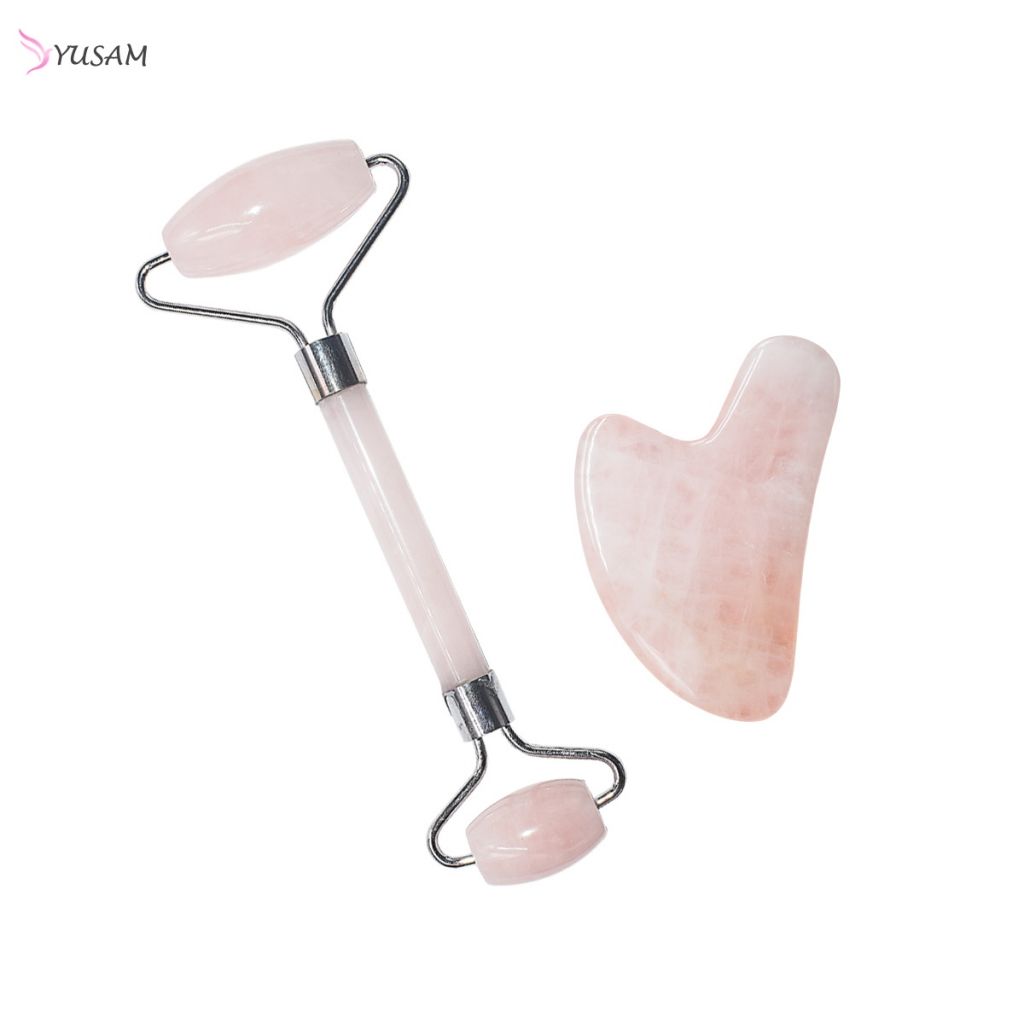 Gua Sha Scraping Massage Tool Jade Stone Facial Massage Roller For Wrinkless