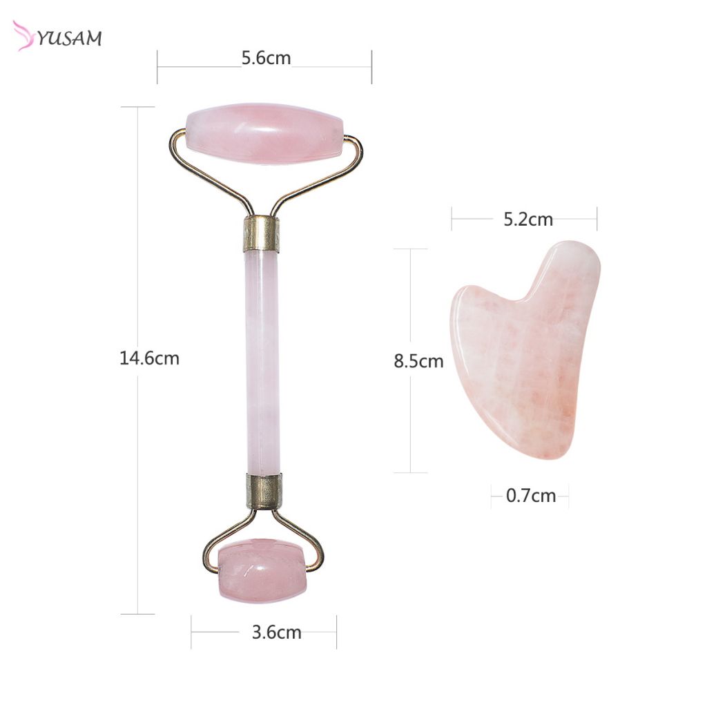 Gua Sha Scraping Massage Tool Jade Stone Facial Massage Roller For Wrinkless