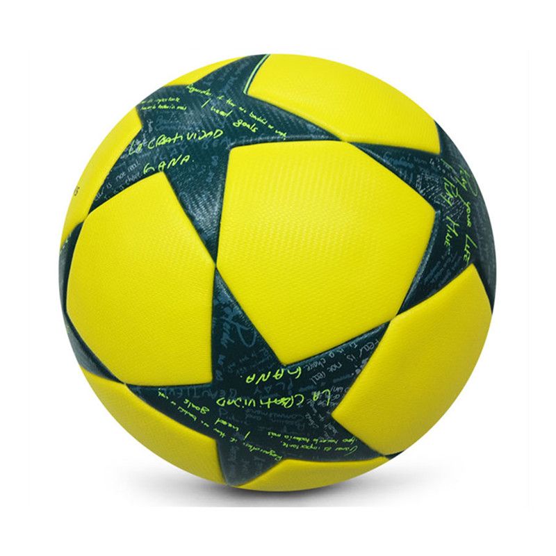 professional Size 5 Custom print PU Leather Machine stitched training soccer ball